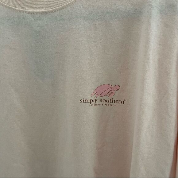 NWT Simply Southern “Happy Days” Turtle Long Sleeve Tee XXL 🌸🐢 - Picture 7 of 12